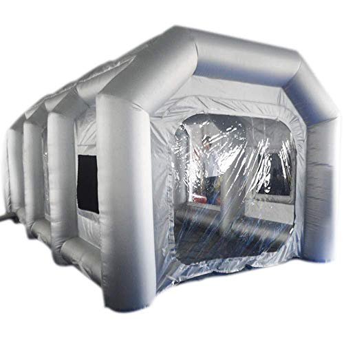 Aufblasbare Sprühkabine Zelt Tragbare Lackierkabine Zelt mit Transparente Fenster und Luftfilter für DIY Spray Painting Paint Room Auto Autolackier Kabine von YISSALE