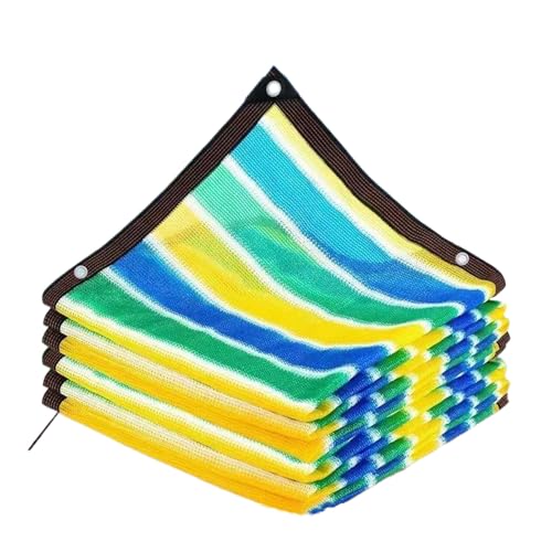 YIUPEDRFG Versiegelndes, kantenumwickeltes Sonnenschutznetz. Langlebiges, stabiles und festes, kantenumwickeltes, perforiertes Sonnenschutznetz für den Außenbereich, Farbe, 2 * 3 m von YIUPEDRFG