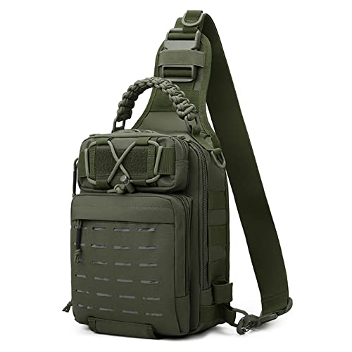 YIWENG Angel Sling Bag Angelgerät Aufbewahrungstasche Werkzeugtasche zum Angeln Wandern Jagen Camping,Tasche für Angelausrüstung YIWENG Angel Sling Bag Angelgerät Aufbewahrungstasche Werkzeugtasche zum Angeln Wandern Jagen Camping,Tasche für Angelausrüstung von YIWENG