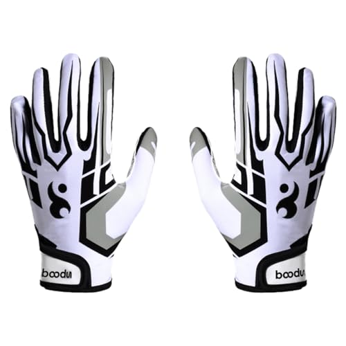 YIWENG Rugby-Handschuhe,Sport-Grip-Handschuhe für Fitness,Outdoor-Aktivitäten und Wandern,verbesserter Grip,Gepolsterte Handschuhe von YIWENG