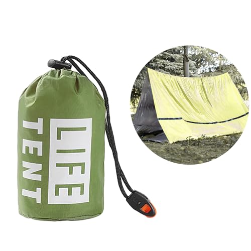 Outdoor Survival Shelter Zelt, wasserdicht, winddicht, leicht, Bugout für Camping, Wandern von YIZITU