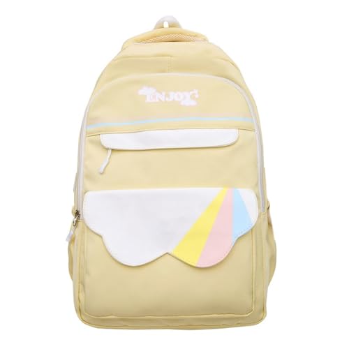 Schüler Schulrucksack Reiserucksack Großer Rucksack Trendiger Laptop Rucksack Teenager Schultasche von YIZITU