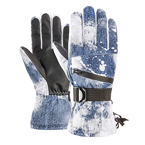 YIZITU Thermo-Handschuhe für Erwachsene, Winter, Outdoor-Sport, Straßenreitausrüstung, winddicht, verdickt, Skihandschuhe für den kalten Winter von YIZITU
