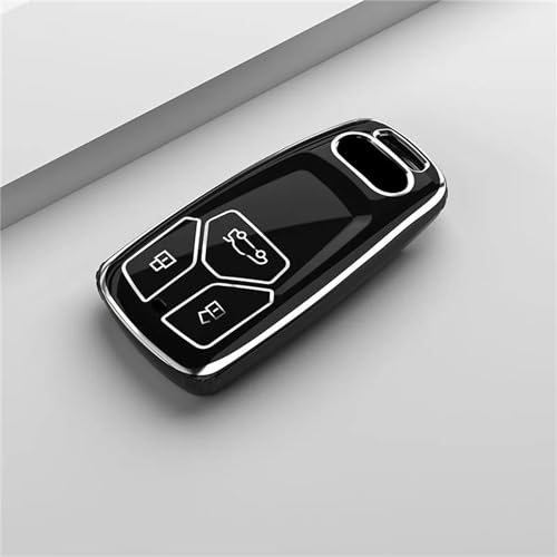 YIZMO Auto-Fernschlüsselhülle, kompatibel mit Audi A4 A4L A5 Q5 Q7 TT TTS 8S B9 2016 2017 2018, Autoschlüssel-Schutzhülle, Zubehör von YIZMO