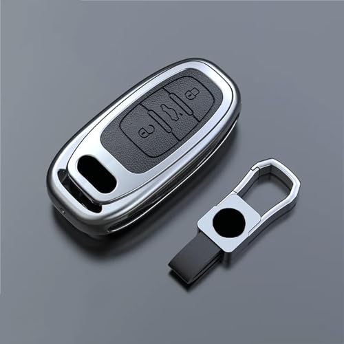 YIZMO Autoschlüsselhülle mit Schlüsselanhänger, kompatibel mit Audi A6, A4, A3, Q2, Q3, Q5, Q7, A7, A8, Autoschlüsselhülle von YIZMO