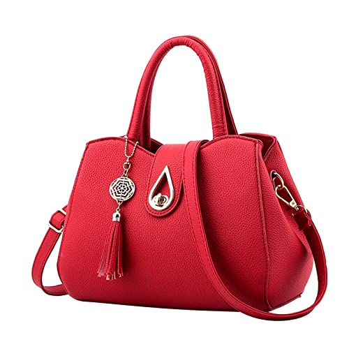 YIzdegg Für Damen Handtasche Mode Sport Damen Crossbody Schulter Handtasche Geldbörsen Herren Jack (Red, One Size) von YIzdegg