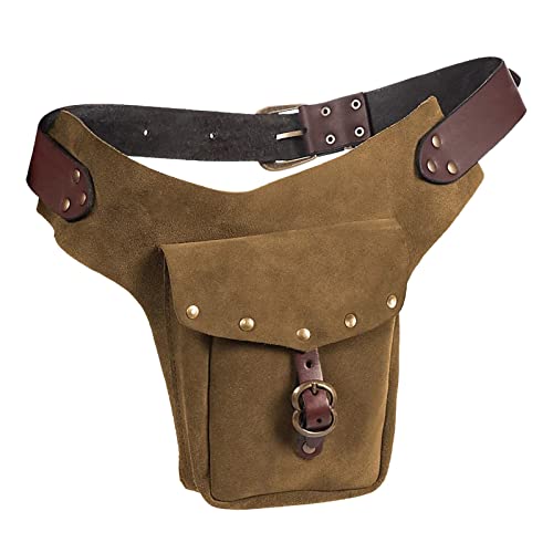 YIzdegg Taktische Hüfttaschen Hüfttasche Geldbörse sportlich Reiten Hüfte Fanny Taille Hüfttaschen Damen (Brown, One Size) von YIzdegg