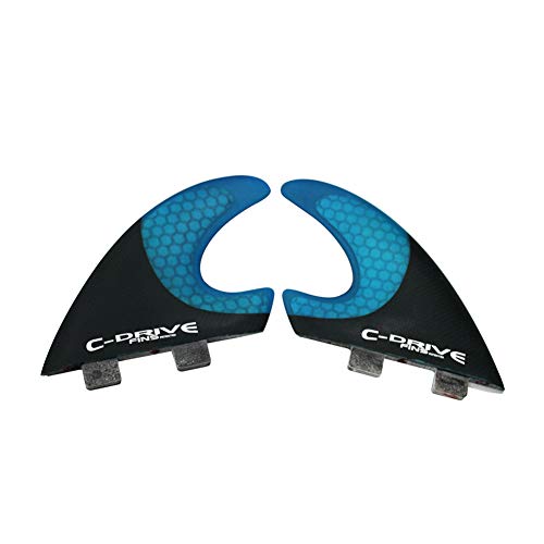 YJDTYM FCS Base Carbon Fiber und Honeycomb Surfboard Flossen Twins Fins von YJDTYM