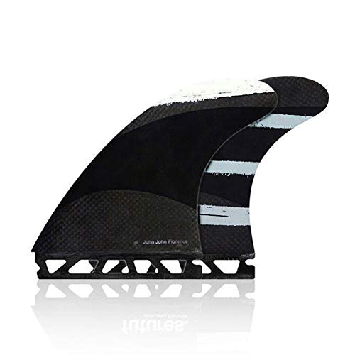 YJDTYM Surfboard Finnen Future Plug/Fit für John John Florence Tri Fin Set Fiberglas Surf Finnen Surf Board Finnen Thruster Size Large von YJDTYM