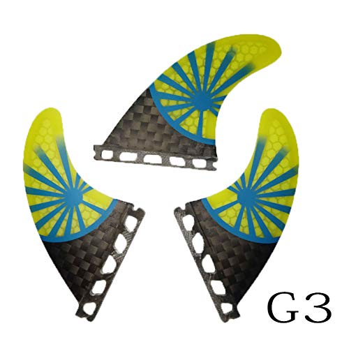 YJDTYM Zukünftige G3 Surfboard Flossen Kohlefaser Kleine Triebwerke Honeycomb Surf Board Sup Flossen Surf Flossen Surfbrett Flossen von YJDTYM