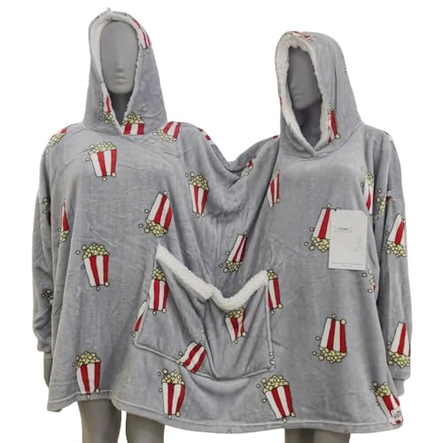 YJHLY Damen Fleece Pyjama Zwei Person Freund Intimate Lose Erwachsene Männer Frauen Einteilige Paare Pyjamas Herbst Winter Plüsch Pullover Outfit-A-F von YJHLY