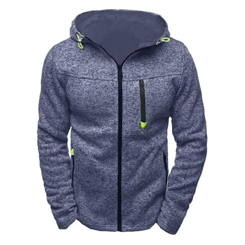 YJHLY Herren-Sweatshirt Herren Hoodies Sweatshirts Jacquard Hoodie Männer Kapuzenpullover Pullover Für Männliche Kapuzenmann Mann Sweatshirt-Navy-M von YJHLY