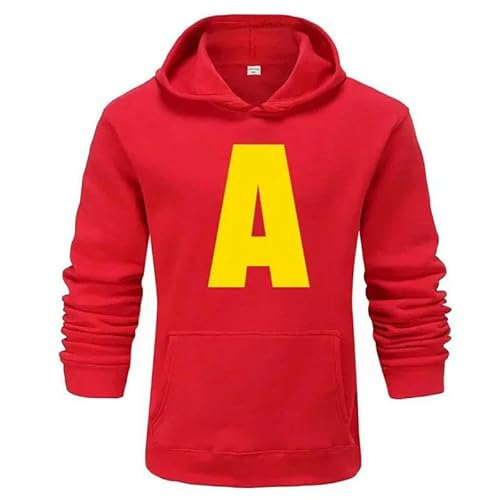 YJHLY Herren-Sweatshirt Modetrends Kaufen Unisexes Casual Sportswear, Hoodie Für Männer, Pullover Für Frauen-Red-S von YJHLY