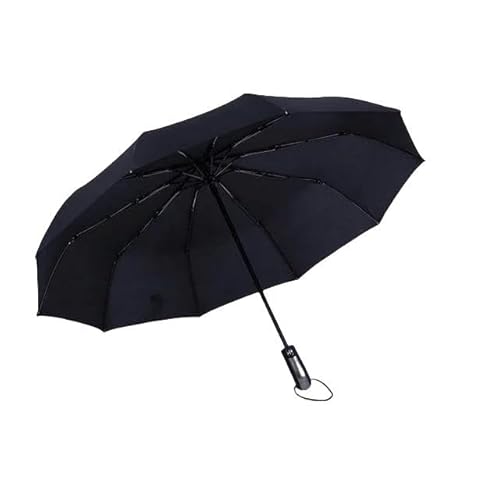 YJHLY Regenschirm Windbeständige Faltbare Automatische Regenschirm Regen Frauen Auto Luxur-Automatic Black von YJHLY