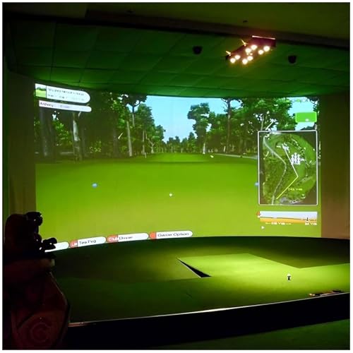 Golf-Aufprallschutz, Golfsimulator-Schutzschirm für das Indoor-Golftraining, robuster Golf-Aufprallschutz, hochauflösender Schutzschirm für den Heim-Golfsimulator (Größe: 3 x 2 m) von YJKKZQLB