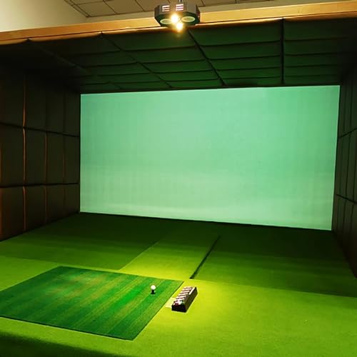 Golf-Aufprallschutz, Premium-Golf-Schlagschutz für das Golftraining, robuster HD-Golfsimulator-Schutz mit Ösen für das Golfballtraining zu Hause im Innenbereich, 3 x 2 m von YJKKZQLB