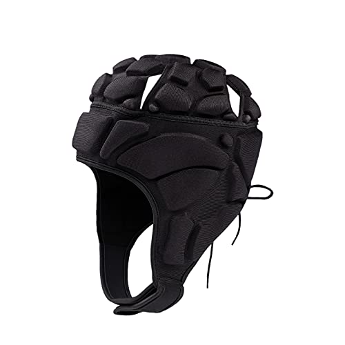 YJZQ Rugby-Kopfschutz Rugby Helm Fußball Torwart Helm Sport Kopfbedeckung Anti-Kollisio Kopfschutz Kopfbedeckung für Rugby Fußball Hockey Skateboard Rollschuhe von YJZQ