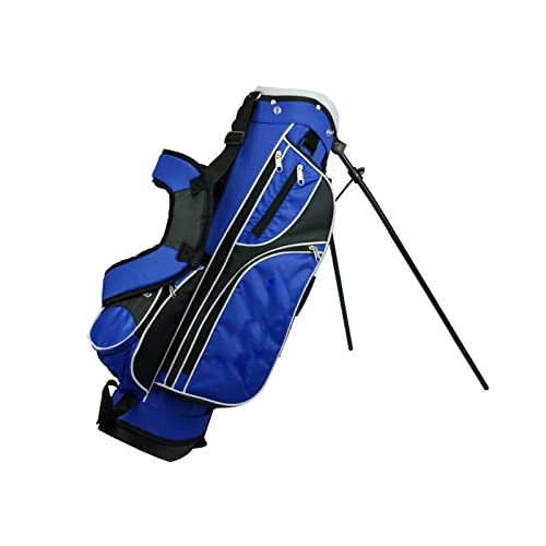 Golftaschen für Männer, Golf Stand Bag Golftasche for bis zu 7–9 Schläger, tragbare Golftasche/leicht zu reinigen mit 4-Wege-Golfschlägertaschen(Blue) von YKMYXZ