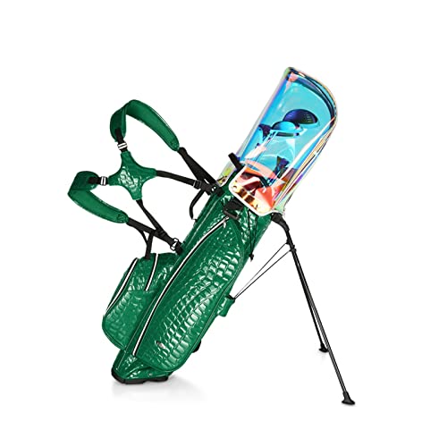 Golftaschen für Männer, Golftasche for Männer und Frauen, Golf-Standtasche, superleichte tragbare Golftasche, Staubschutz, praktisch und zugänglich(Dark Green) von YKMYXZ