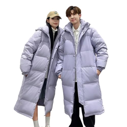 YKSEND Damen Mantel in Down Jacketmit Kapuze Ladies Puffer Coats Die Warmen Daunenjacken für Paare Im Herbst und Winter Eignen Sich Zum Ausgehen,F,L von YKSEND