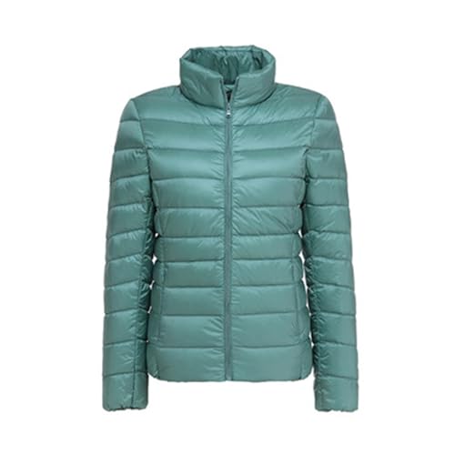 YKSEND Daunenjacke Damens Hooded Cropped Jacket Winter Puffer Coats Schmal Geschnittene Stehkragenjacke Eignet Sich für Den Alltag,E,L von YKSEND