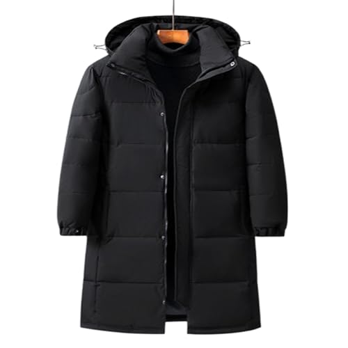 YKSEND Herren Mantel in Down Jacketmit Kapuze Puffer CoatsWarm Quilted Winter Paar Daunenjacken für Damen und Herren Knielang Verdickt für Den Außenbereich,A,M von YKSEND