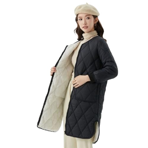 YKSEND Women's Long Lightweight Down Jacket Ladies Coats Warm Winter Baumwollgepolsterte Kleidung Eignet Sich Zum Ausgehen Oder für Den Täglichen Gebrauch,B2,5XL von YKSEND