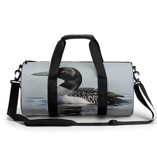 Sporttasche für Herren und Damen, Motiv: Natur, Vogeldruck, Reisetasche, Sporttasche, Sporttasche mit Schuhfach, Loon Nature Bird, 45 cm/22,9 cm/22,9 cm/22,9 cm, Loon Nature Bird, 17.7in/9in/9in von YKUDBN