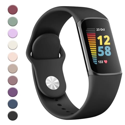 YLK Armband für Fitbit Charge 5 Armband/Fitbit Charge 6 Armband Damen Herren, Verbessertes Silikon Uhrenarmband Sport Verstellbares Ersatzband für Fitbit Charge 5 Armbänder/Charge 6 Armbänder YLK Armband für Fitbit Charge 5 Armband/Fitbit Charge 6 Armband Damen Herren, Verbessertes Silikon Uhrenarmband Sport Verstellbares Ersatzband für Fitbit Charge 5 Armbänder/Charge 6 Armbänder von YLK