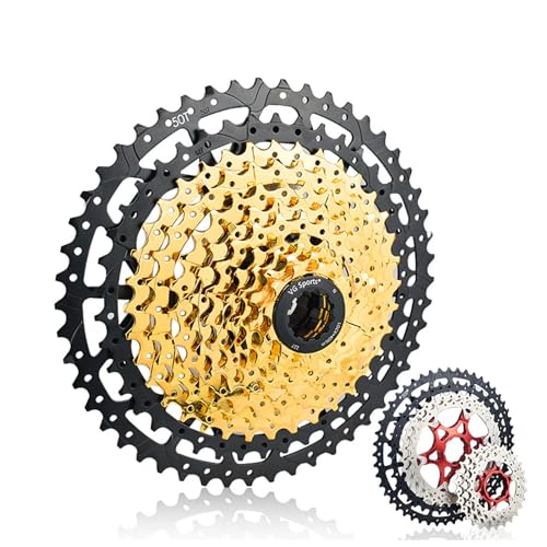 YLME Fahrrad Kassette, 8-12-Gang-Fahrradhalterung mit Freilauf, Separate Aluminium-Kassette für MTB-Fahrräder Geeignet für Rennräder, Mountainbikes, BMX,Gold,8s 11/42T YLME Fahrrad Kassette, 8-12-Gang-Fahrradhalterung mit Freilauf, Separate Aluminium-Kassette für MTB-Fahrräder Geeignet für Rennräder, Mountainbikes, BMX,Gold,8s 11/42T von YLME