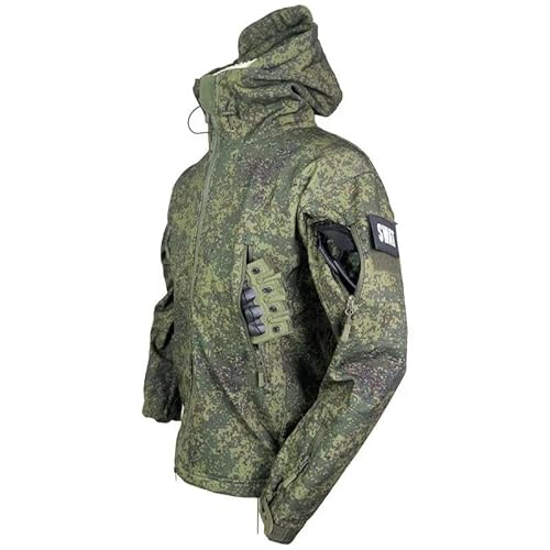 YLQQdMK Winterjacke Herren Herrenjacken Hoodies Im Freien Jacken-Russische Camo -Jacke-XXL Für 75-85 Kg von YLQQdMK