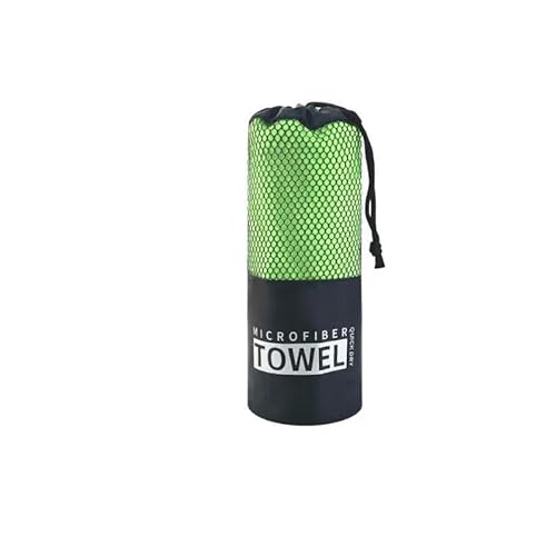 YLXCKGS Handtuch Mikrofasel-Handtuch Spricht Schnell Trocknend Superabsorbierende Campinghandtuch Superweich Und Leichtes Fitnessstudio Schwimmen-Green_B-50X120 cm von YLXCKGS