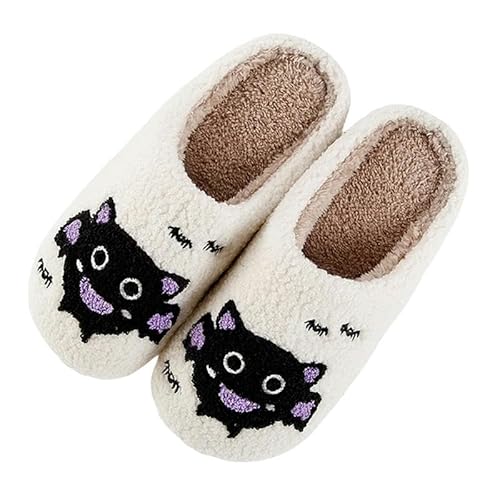 YLXCKGS Hausschuhe Paar Winterfell Purpers Frauen Schuhe Comic Hundeschuhe Männer Warm Warm Plüsch Rutschen Im Innenschlafzimmer Anti-Slip-A 12-38-39 von YLXCKGS