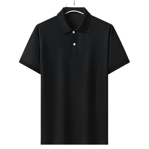 YLXCKGS Herren-Poloshirt Sport Streetwear Mode Übergroß-Schwarz-L Für 165 cm 65 Kg von YLXCKGS