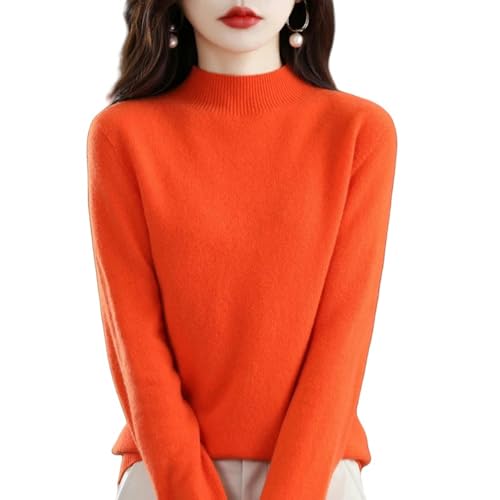 YLXCKGS Pullover Damen Kaschmir Halbhals Pullover Im Herbst- Und Winterpullover Frauen-Gelegenheitsstrick-Top Frauenmantel 19 Farben-Cheng Ban Gao-L von YLXCKGS