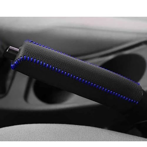 Auto Handbremsen Abdeckung für Toyota Corolla Cross 2021-2023, Staubschutz Leder Handbremsgriff SchutzhüLle, Verschleißfest Anti-Rutsch Handbremsschutz, D/Black Blue Line von YMPWFQOD