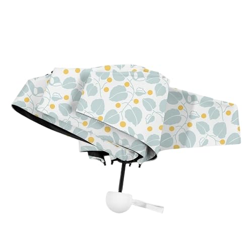 YMWANJUN Regenschirm Tragbarer Taschenschirm Für Männer Frauen Winddichtes Klappwegsweg Mit Aquarellmustern-m-einheitsgröße von YMWANJUN