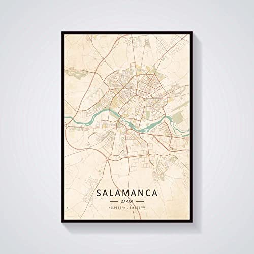 YMXCNM Leinwand Bilder,Salamanca Spanien Karte Wand Kunst Leinwand Druck Poster Kunstwerk Ungerahmt Moderne Bunte Karte Souvenir Geschenk Home Decor, 30X40Cm / 11.81X15.74 In YMXCNM Leinwand Bilder,Salamanca Spanien Karte Wand Kunst Leinwand Druck Poster Kunstwerk Ungerahmt Moderne Bunte Karte Souvenir Geschenk Home Decor, 30X40Cm / 11.81X15.74 In von YMXCNM