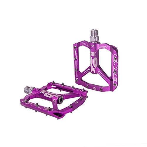 YMYGCC Fahrradpedale Ultralight Fahrradpedal Alle MTB Mountainbike Pedal Material Bearing Aluminium Pedale (Color : Purple) von YMYGCC