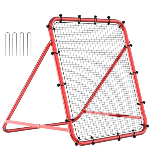 YNSZAS Pitch Back Rebounder Übungsnetz, 10 x 100 cm, verstellbares Rückprallnetz für Volleyball, Softball, Lacrosse, Fußball, Baseball, Throwback-Trainer, Geschenke, professionelle Trainingsmaschine von YNSZAS