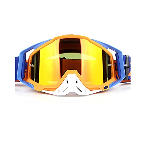 YNZUNMY Motocross Brille,Motorradbrille,Crossbrille Mode Motocross Brille Cool Off-Road Racing Reiten Goggle Dirt Bike Gear Outdoor Radfahren ATV Motorrad Helm Brille(1) von YNZUNMY