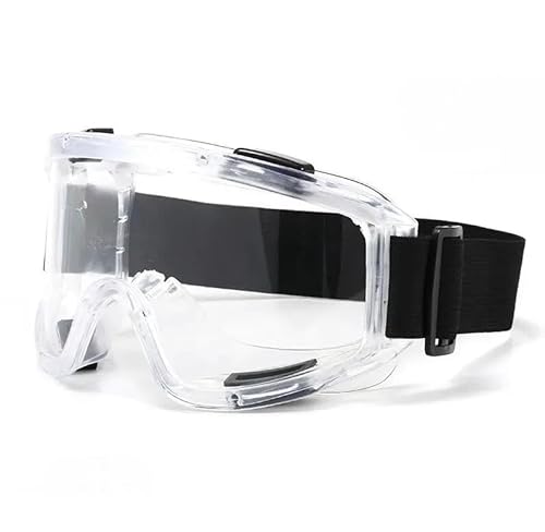 YNZUNMY Motocross Brille,Motorradbrille,Crossbrille Radfahren Outdoor Sport Sonnenbrille Motorrad Schutzbrille Ski Brille Blendschutz Gläser Schwamm Frei(Transparent) von YNZUNMY