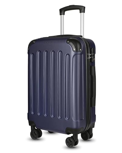 YOETEY 8-Rad-ABS-Leichte Trolley Rollkoffer Reisekoffer Handgepäck（57 x 37x 23cm,Blau von YOETEY