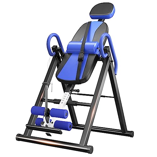 YOLEO Verstellbarer/Faltbarer Inversionsbank Mit Dreifacher Sicherheitsverriegelung, Schwerkraftrainer Mit Sicherheitsgurt Für Die Therapie Zur Linderung Von Rücken-/Nackenschmerzen (Blau und Schwarz) YOLEO Verstellbarer/Faltbarer Inversionsbank Mit Dreifacher Sicherheitsverriegelung, Schwerkraftrainer Mit Sicherheitsgurt Für Die Therapie Zur Linderung Von Rücken-/Nackenschmerzen (Blau und Schwarz) von YOLEO