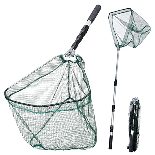 YOLOUP Schwimmender Fischkescher Faltbarer Angelnetze Teleskop Unterfangskescher 130cm Kescher zum Angeln Gummiert Kescher Langlebiges Nylonnetz Angelzubehör für Mann & Frau YOLOUP Schwimmender Fischkescher Faltbarer Angelnetze Teleskop Unterfangskescher 130cm Kescher zum Angeln Gummiert Kescher Langlebiges Nylonnetz Angelzubehör für Mann & Frau von YOLOUP