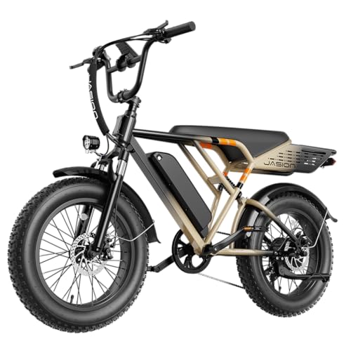 YOLOWAY E Bike Herren Elektrofahrräder-Ebike mit Batterien 48V 13Ah, E-Bike 20 Zoll, Ebike Herren bis zu 70km, Elektrofahrrad 7-Gang, RetroVolt Khaki von YOLOWAY