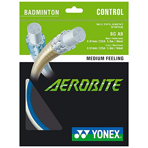 Badmintonsaite Yonex Aerobite White/Blue Badmintonsaite Yonex Aerobite White/Blue von YONEX