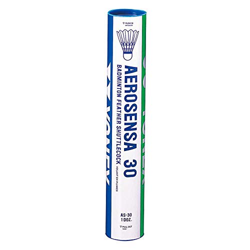 YONEX AeroSensa-30 Badminton-Badminton-Bälle aus Gänsefedern, Dutzend, Natur, 77-Lentgrün YONEX AeroSensa-30 Badminton-Badminton-Bälle aus Gänsefedern, Dutzend, Natur, 77-Lentgrün von YONEX
