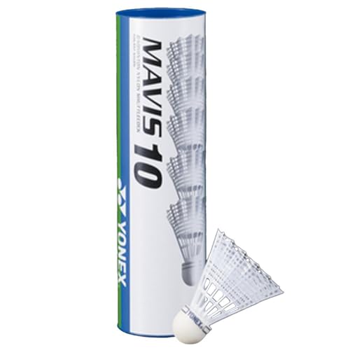 YONEX Mavis 10 Federbälle, 6 Stück, Standard, Einheitsgröße YONEX Mavis 10 Federbälle, 6 Stück, Standard, Einheitsgröße von YONEX