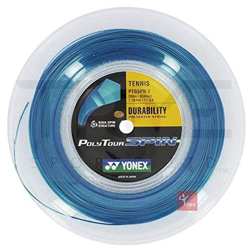 YONEX Poly Tour Spin Tennissaite, 200 m Spule – 17/1,20 mm von YONEX